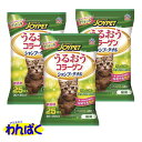 【クーポン有】 アース ジョイペット うるおうコラーゲン シャンプータオル猫用 25枚 3個セット 他お試しフードサンプル有 ALE