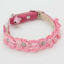 【クーポン有】 キャットカラー レースM ピンク首回長20〜25cm W24852 猫用首輪 わんぱく 他お試しフードサンプル有 1000円ポッキリ AM0