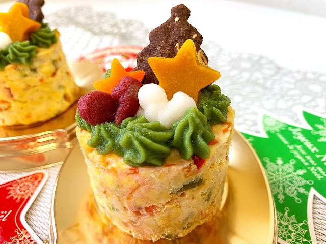 【無添加】★ワンズのおにくクリスマスケーキ♪♪わんちゃんと聖夜は「スペシャルクリスマス仕様のおにくのケーキ」でお祝い♪♪ プレゼントとしても好評!!犬用ケーキ・犬ケーキ・犬おやつ・犬無添加ケーキ・犬クリスマス・犬クリスマスケーキ・犬クリスマスのサムネイル