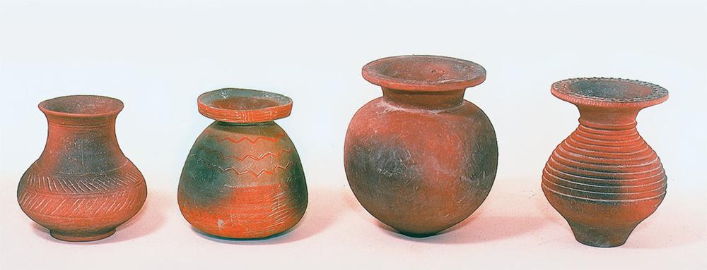 【P10倍！14日10:00-16日23:59】弥生式土器模型（大型）　4点セット