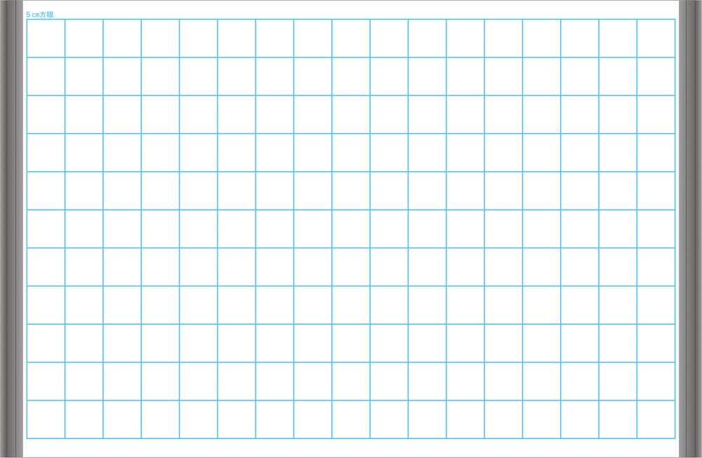 【P10倍！20日20:00-27日1:59】方眼マグネットシート白板6090 (2) 5cm 方眼