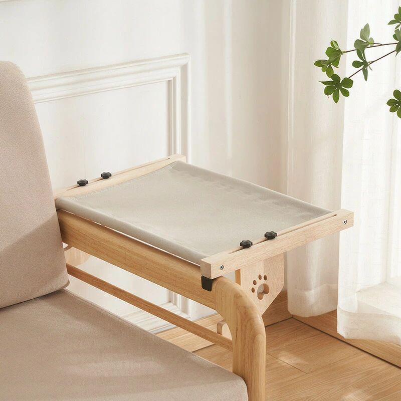 Bed - 猫ベッド ペットハンモック 犬猫用ベッド 自立式 猫寝床 ネコベッド 猫用品 ペット用品 丸洗い 安定な構造 取り外し可能 通気性 組立簡単 室内 戸外