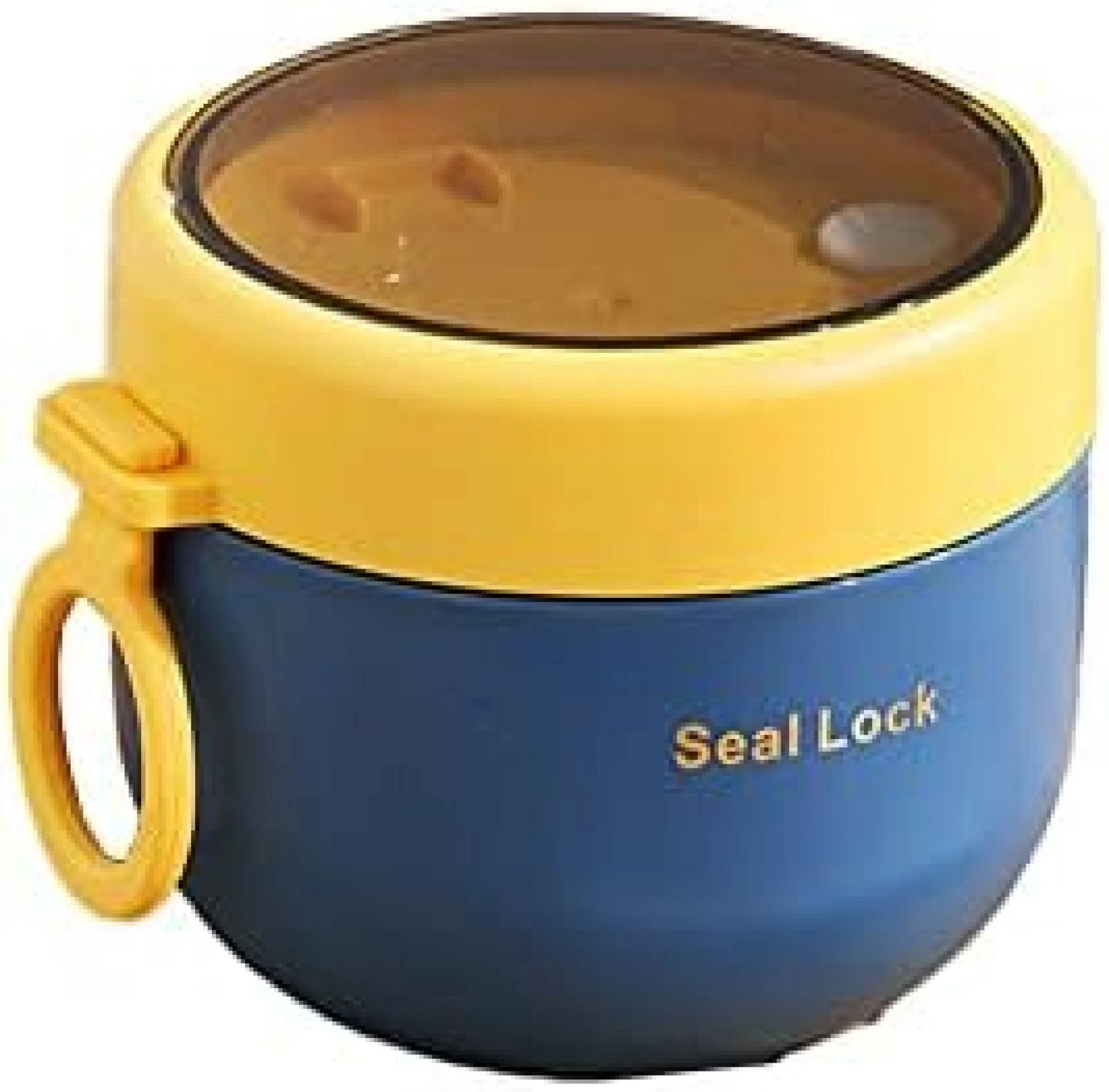 スープジャー 600ml 丼型 ステンレス鋼 広口 スプーン付き ランチスープジャー 保温弁当箱 スープコン..