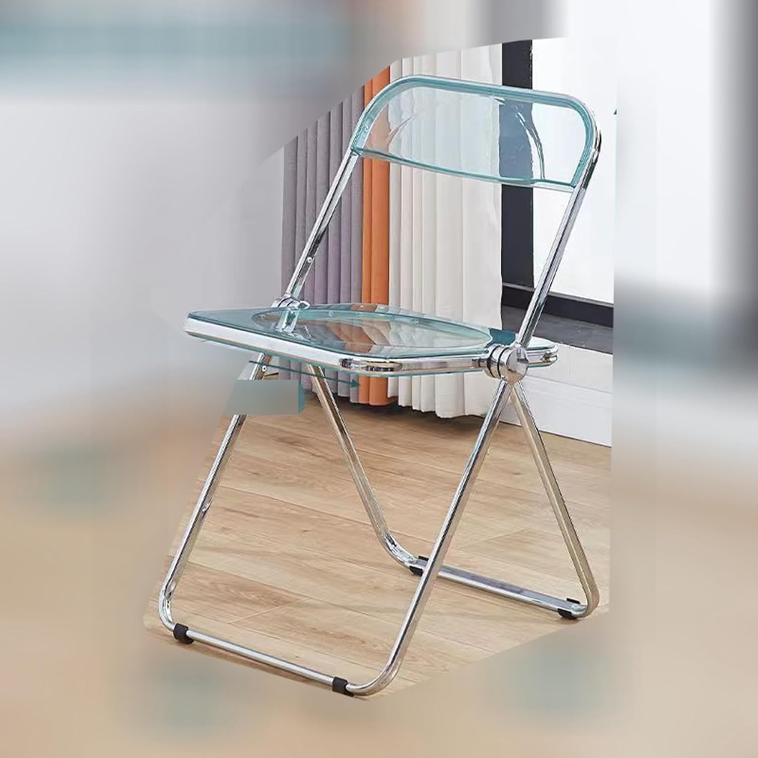 クリア アクリル折りたたみ椅子 透明な折りたたみ椅子 アクリル椅子 クリエイティブファッション