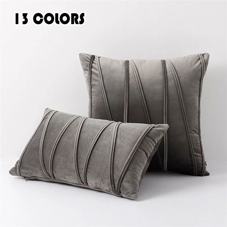 30×50cm 45×45cm 50×50cm 枕カバー クッションカバー 北欧 ストライプ ビロード 無地 抱き枕カバー ソ..