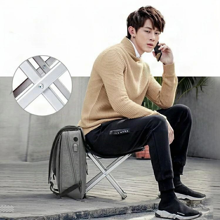 リュックサック 椅子付き 座れるリュック イス付き 折りたたみ ビジネスリュック USB 撥水 15.6インチ..