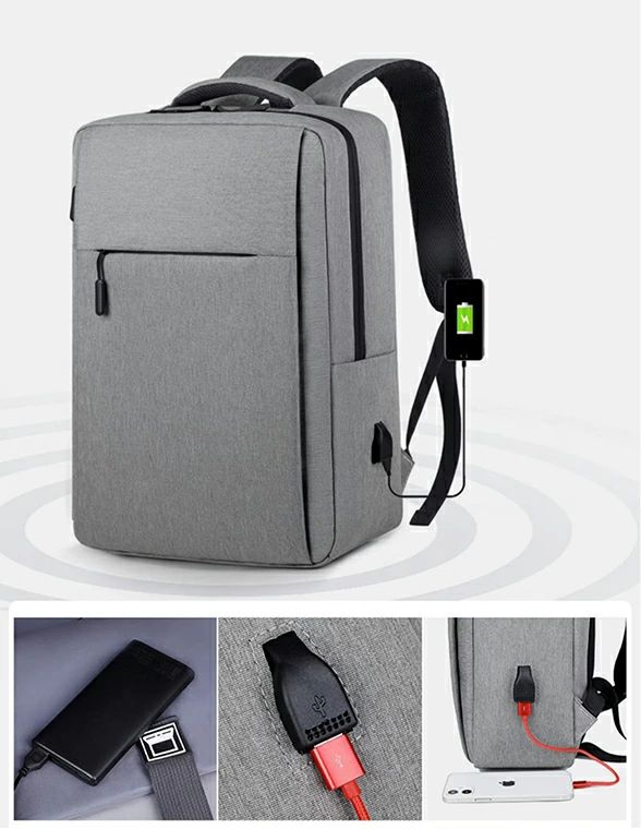シンプルなデザインでどこでも使いやすい！リュック ビジネス メンズ レディース pc カバン バッグ 充電ポート付き バックパック 大容量 通学 通勤 パソコン 旅行 学生 リュックサック