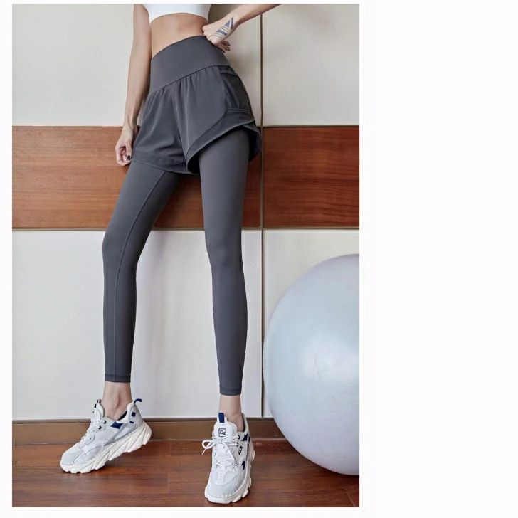 パンツ レギンス 一体型 ショートパンツ レギンスパンツ タイツ 伸縮 速乾 吸水 ストレッチ フィットネ..