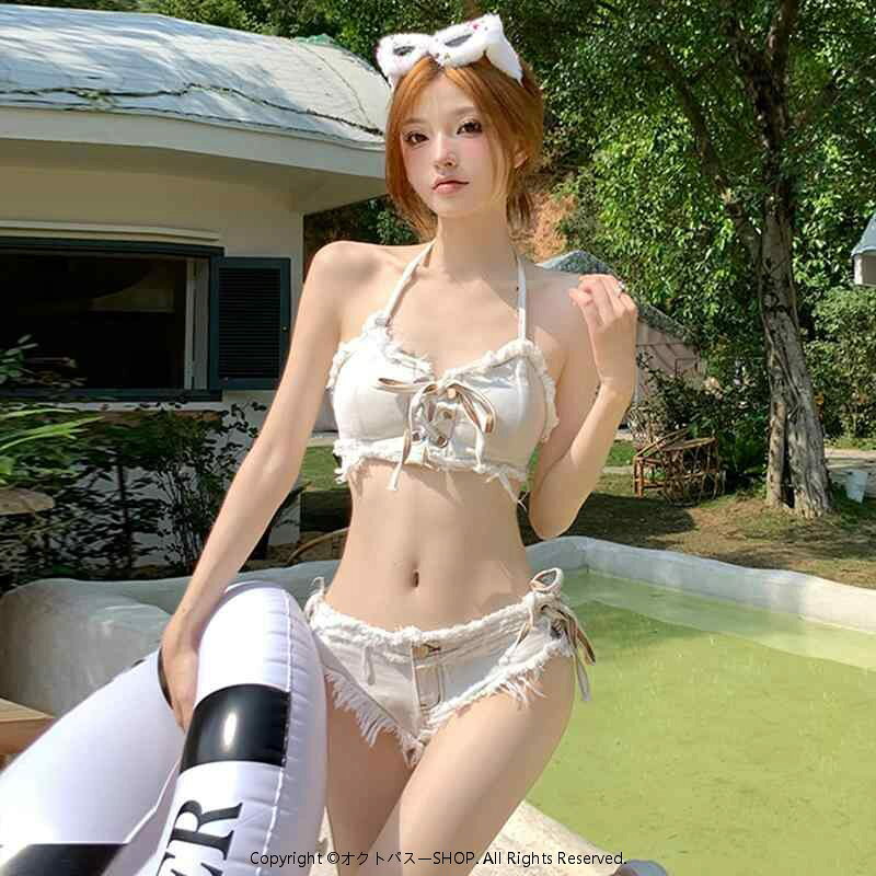 ・性別: レディース・対象年齢: 成人・デザイン: 無地、ハイウエスト、セクシー、バックオープン、爽やか、欧米風・ブラ機能: パッド入り、ノンワイヤー・主な素材: ナイロン80%、スパンデックス20%・重さ: 約200g・裏地素材: スパンデックス80%、ポリエステル20%・カラー展開: ブルーデニム、ホワイトデニム、ブラック・サイズ展開: S、M、L・袖丈: ノースリーブ・ボトム形状: 三角ビキニ・性別: レディース・対象年齢: 成人・デザイン: 無地、ハイウエスト、セクシー、バックオープン、爽やか、欧米風・ブラ機能: パッド入り、ノンワイヤー・主な素材: ナイロン80%、スパンデックス20%・重さ: 約200g・裏地素材: スパンデックス80%、ポリエステル20%・カラー展開: ブルーデニム、ホワイトデニム、ブラック・サイズ展開: S、M、L・袖丈: ノースリーブ・ボトム形状: 三角ビキニ