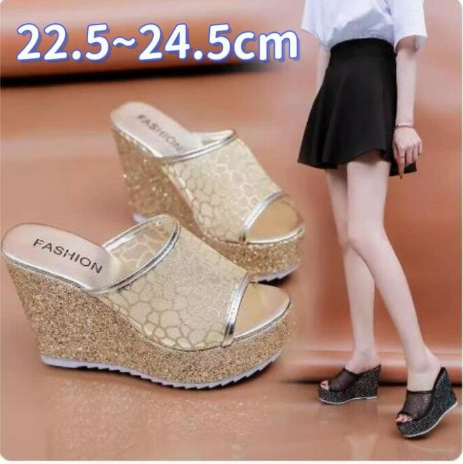 ミュール 厚底 ウェッジソール メッシュサンダル レディース お洒落なサンダル 履きやすい 疲れにくい 涼しい オフィス 通勤 美脚 脚長 コンフォート シンプル プラットフォーム スリッパ 婦人靴 結婚式 二次会 パーティー 走れる カジュアル 内履き 外履き 3色