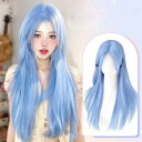 ウィッグ フルウィッグ ロングストレート 女性 レディース ゆめかわ ロリータ ハロウィン ふんわり 前髪あり かつら コスプレ 可愛い 耐熱ウィッグ コスチュ...