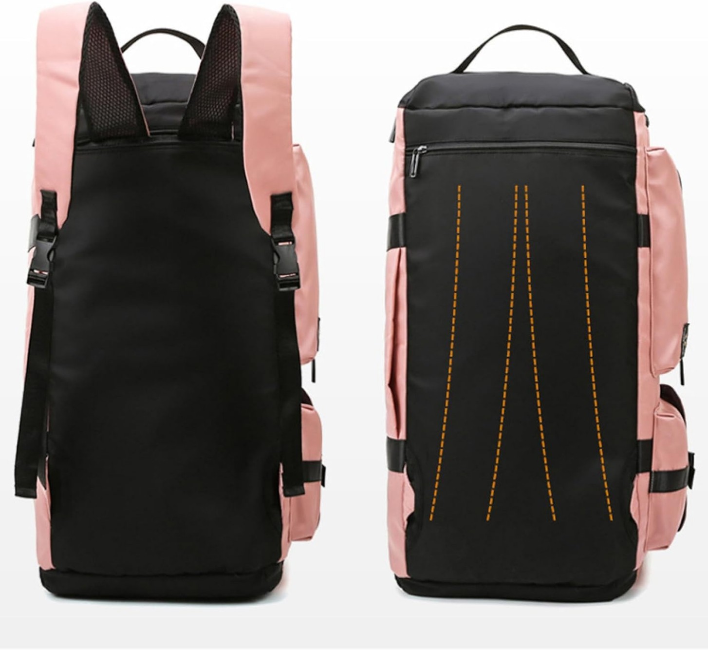 ボストンバッグ 65L ダッフルバッグ 4way スポーツバッグ 大容量 キャリーオンバッグ スーツケース固定 リュック 旅行バッグ 折りたたみ ジムバッグ メンズ レディース シューズ収納 乾湿分離 wansuteikusu-10006058 ワンステークス サンプル画像2