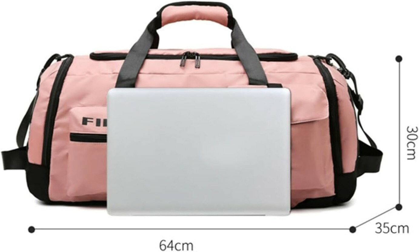 ボストンバッグ 65L ダッフルバッグ 4way スポーツバッグ 大容量 キャリーオンバッグ スーツケース固定 リュック 旅行バッグ 折りたたみ ジムバッグ メンズ レディース シューズ収納 乾湿分離 wansuteikusu-10006058 ワンステークス サンプル画像3