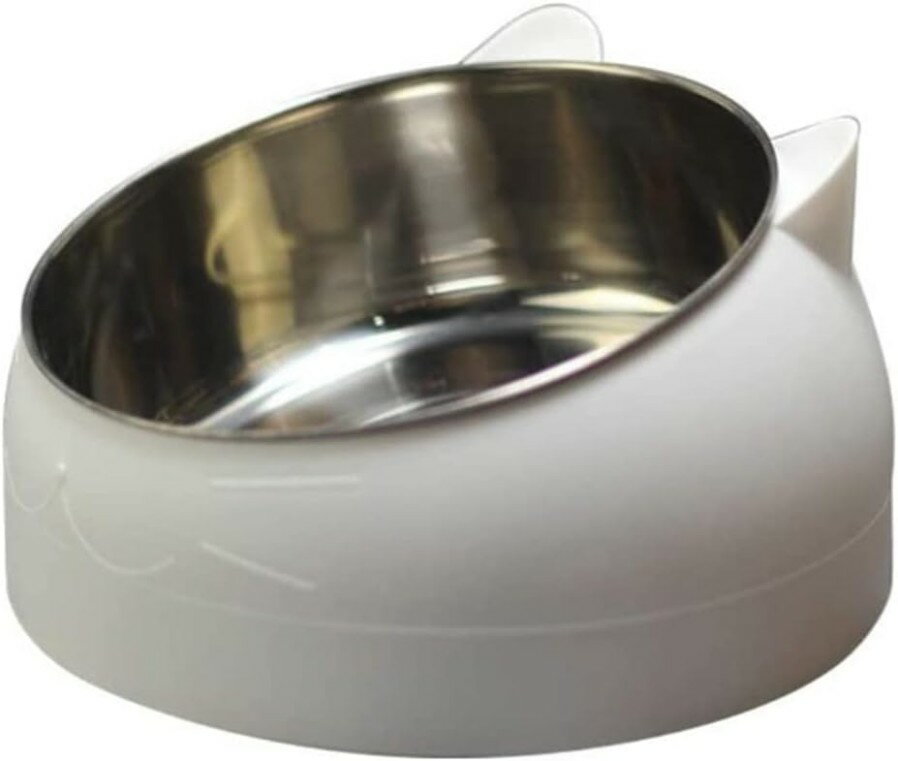 ペット ボウル 斜め 角度 ステンレス製 フードボウル 犬 猫食器 食べやすい 首や腰の負担を軽減し 吐き..