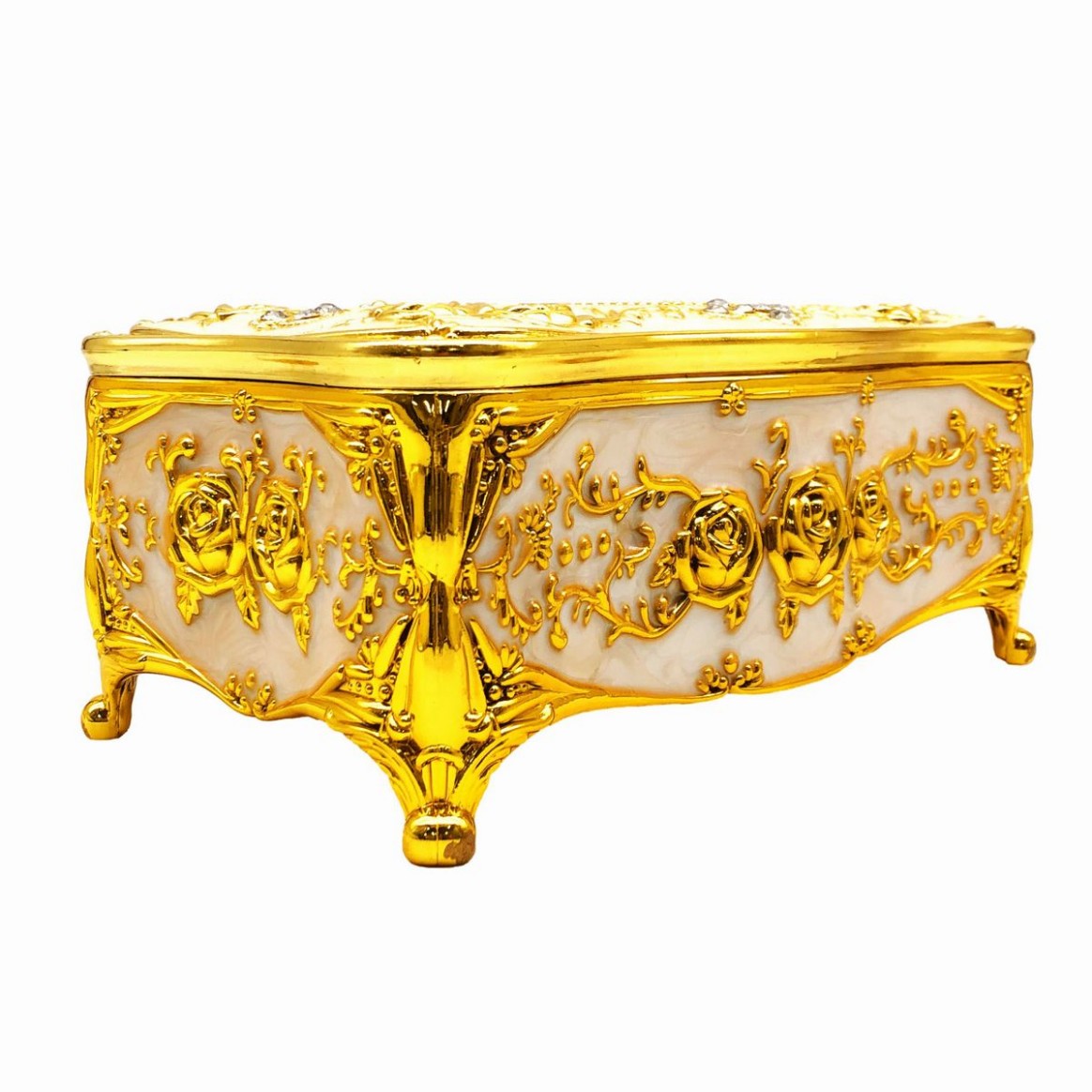 ティッシュケース 薔薇モチーフ ヨーロピアンアンティーク風 ゴールド×ホワイト ゴールド×ブラウン ゴールド×ブラック ゴールド×レッド ゴールド×ブルー シルバー×ホワイト シルバー×ブルー