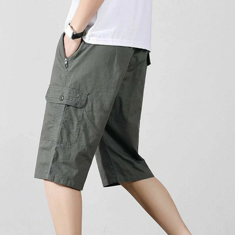 ハーフパンツ メンズ ひざ下 7分丈 パンツ 七分丈 クロップドパンツ カーゴパンツ 春夏用 チノパン アウトドア パンツ おしゃれ ワークパンツ OceanMap