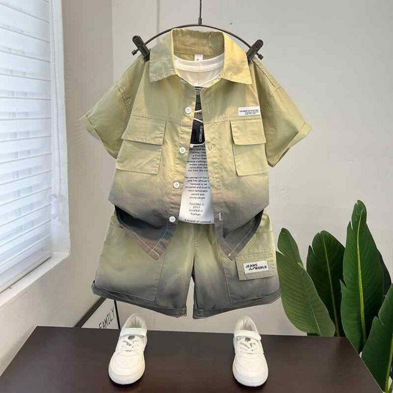 Other - キッズ ファッション 男の子 かわいい かっこいい おしゃれ 韓国 子供服 高級 シャツ 夏 ストリート パンツ 半袖 トップス ボトムス