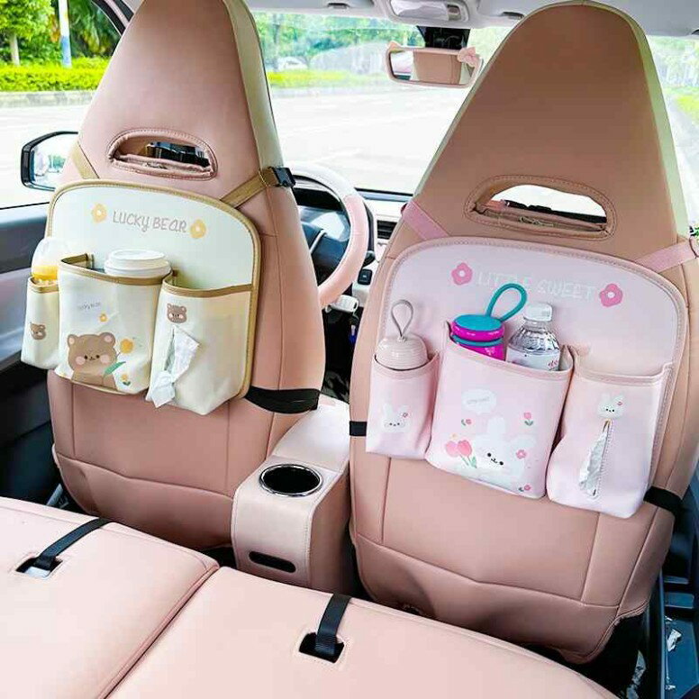 ホルダー ポケット 車用品 カー用品 アクセサリー シート おしゃれ かわいい 座席 シンプル 収納 多機..