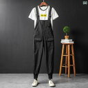 つなぎ オーバー オール 作業着 伸縮性 レギンス カップル用 ミリタリーグリーン メンズ レディース用 韓国 速乾 サスペンダー ジャンプ スーツ