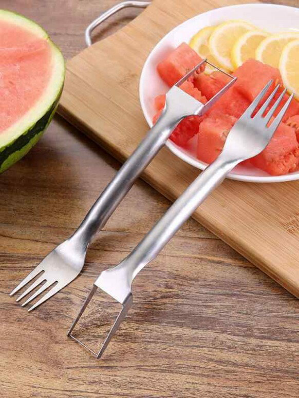 フルーツすくい スプーン ステンレス スイカ 切断 アーティファクト スイカ分割 ツール ダイシング プ..