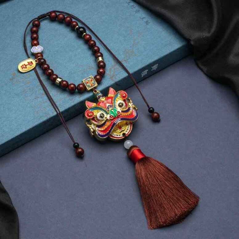 車 ルームミラー アクセサリー 飾り メンズ レディース ペンダント 数珠 ブルー グリーン ブラウン タ..