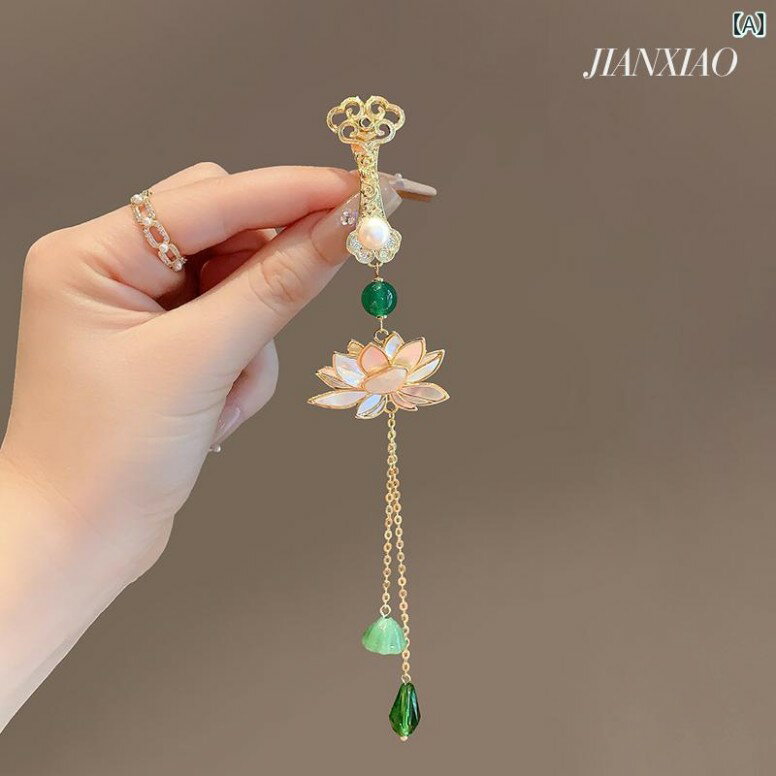 楽天ワンステークスブローチ 中華風 ステップバイステップ 蓮 ヒョウモン アンティーク 蓮 咲く チャイナ ドレス ペンダント 韓服 アクセサリー