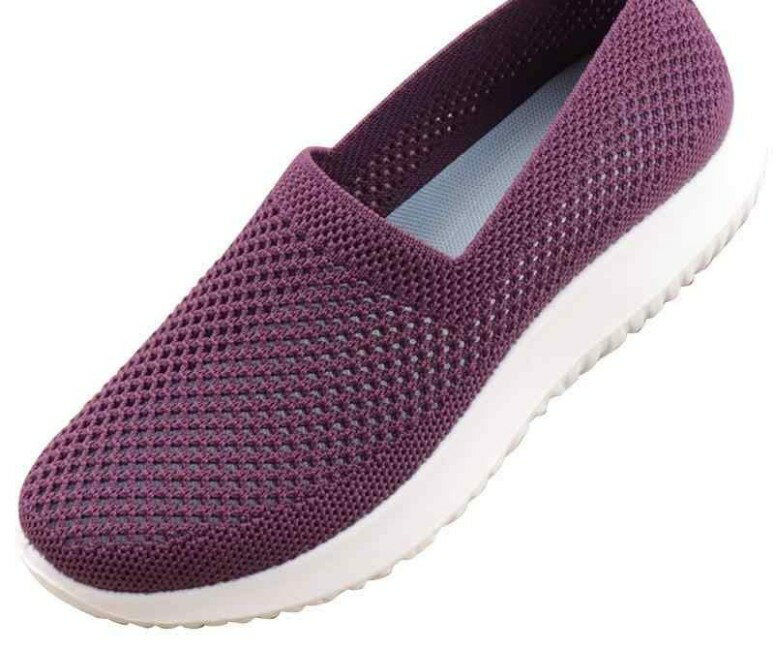 コンフォートシューズ レディース 婦人靴 ミセス 歩きやすい スニーカー 夏 メッシュ 通気性 柔らかい 滑り止め パープル ピンク ブラック