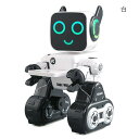 子供のためのリモートコントロールおもちゃロボット タッチ&サウンドコントロール 会話 ダンス 音楽演奏 プログラマブル 充電式RCロボットキット ライトアップの...