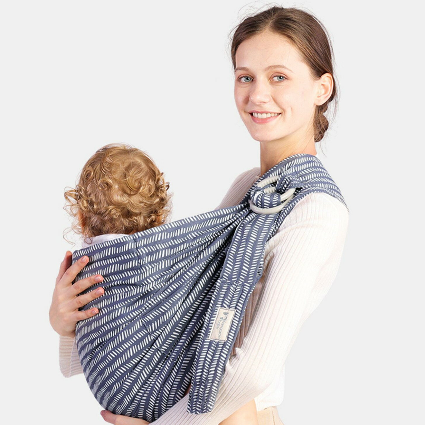 ベビースリング 抱っこ紐 新生児 スリング 横抱き 成長に合わせて使える 抱っこひも メッシュ コットン 軽量 コンパクト 携帯便利 パパママ兼用 収納袋付き 出産祝い 出産準備 ギフト プレゼント 2