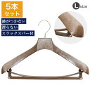【5本セット】 ハンガー プラスチック ジャケット スーツ ジャンパー 洗濯 スリム 薄型 コンパクト 軽量 衣類収納 洗濯物 物干し 新生活 クローゼット 業...