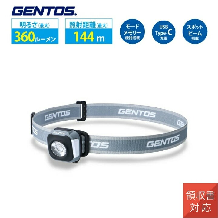 CPシリーズ 充電式小型LEDヘッドライト GENTOS ジェントス CP-360RWG