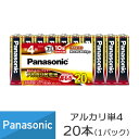 パナソニック アルカリ乾電池 単4形 LR03XJ/20SW 20本 台風 停電 予備 避難 地震 リモコン デジカメ おもちゃ 買い置き