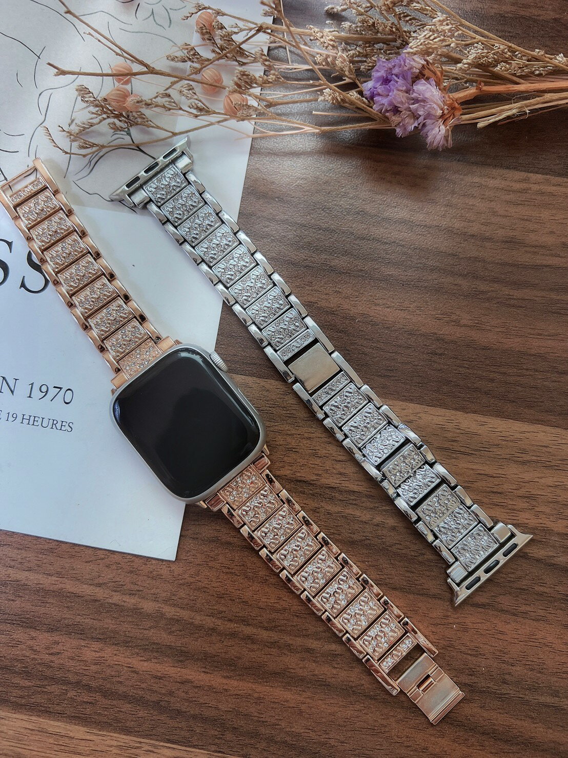 【限定プライス】アップルウォッチ バンド レディース Apple Watch ストーン付き メタルバンド 41/40/38mm 大人女子 韓国ファッション トレ...