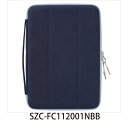 ナカバヤシ 11.6インチ 汎用 PC セミハードケース ネイビー×ブルー SZC-FC112001NBB