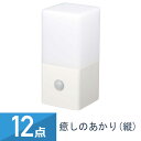 12個セット YAZAWA 癒しのあかり 縦 ナイトライト NBSMN42WH