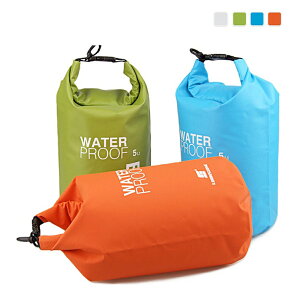 防水ドライバッグ 10L 大容量 完全防水 収納袋 防水バッグ 巾着 ジム 水泳 プール 海水浴 着替え入れ 水上運動 船 収納バッグ オレンジ