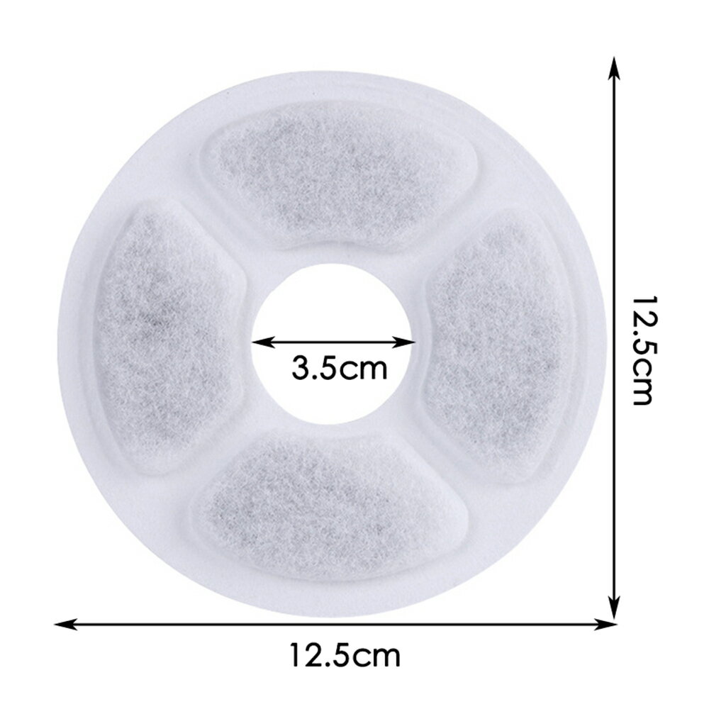 猫水フィルター 軟水化フィルター 猫 水飲み器 フィルター ペット給水器用 活性炭フィルター 4枚/12枚入 循環式給水器フィルター 個別包装 安全 清潔 抗菌 多重濾過 ペット自動給水器交換用フィルター 部尿路の健康維持 1.6L/2L/2.4L猫自動給水器に適用