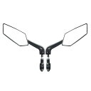 【2個セット】 自転車ミラー 自転車バックミラー 360°回転 取り付け簡単 広視野角 事故防止 Φ20-24mm対応 サイクリングミラー チャリ バイク 取り...