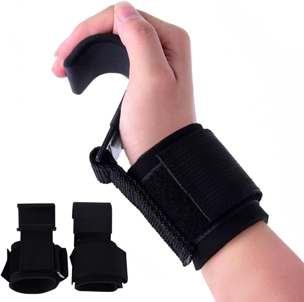 トレーニンググローブ 懸垂補助 パワーグリップ 握力補助 筋トレ グローブ ケガ予防 手首固定 リストラップ 筋トレ 滑り止め 男女兼用 左右セット デッドリフ...