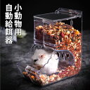 ハムスター 自動給餌器 餌入れ 小動物用 透明 餌やり エサ皿 転倒防止 旅行 出張 留守対策 ハムスター ハリネズミ チンチラ リス インコ 小動物に最適 飼...
