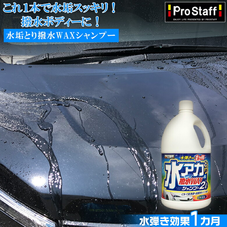 S148 水アカとり撥水WAXシャンプー 2L | 水アカ 撥水 ワックス シャンプー 持続 水垢 WAX 撥水シャンプー カーシャンプー 車用シャンプー 車のシャンプー