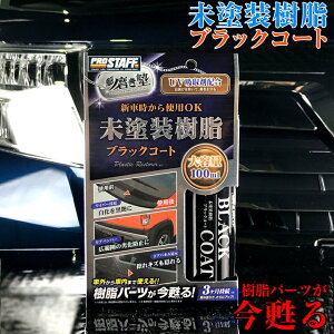 【エントリーでポイント最大34倍】魁磨き塾 未塗装樹脂 ブラックコート 100ml 艶出し コーティング コーティング剤 車 クリーナー S151ツヤ出し ガラス系コーティング ダッシュボード ドアパネル 擦れキズ バンパー 大容量 保護コート UV吸