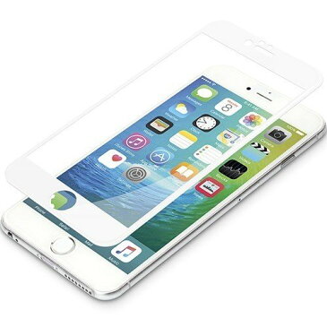 [送料無料] iPhone6S Plus/6 Plus用3Dフルラウンドゴリラガラス ホワイトPG-I6PGL02WH 取り寄せ商品 | 保護フィルム アイフォン6Plus アイホン iPhone アイフォン スマホケース iPhoneケース Plus 指紋認証 9H 耐衝撃 飛沫防止 安全 汚れ防止 撥水 キズに強い 画面透過