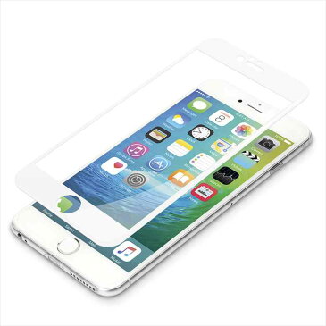 [送料無料] iPhone6S Plus/6 Plus用3Dフルラウンドゴリラガラス ホワイトPG-I6PGL02WH 取り寄せ商品 | 保護フィルム アイフォン6Plus アイホン iPhone アイフォン スマホケース iPhoneケース Plus 指紋認証 9H 耐衝撃 飛沫防止 安全 汚れ防止 撥水 キズに強い 画面透過