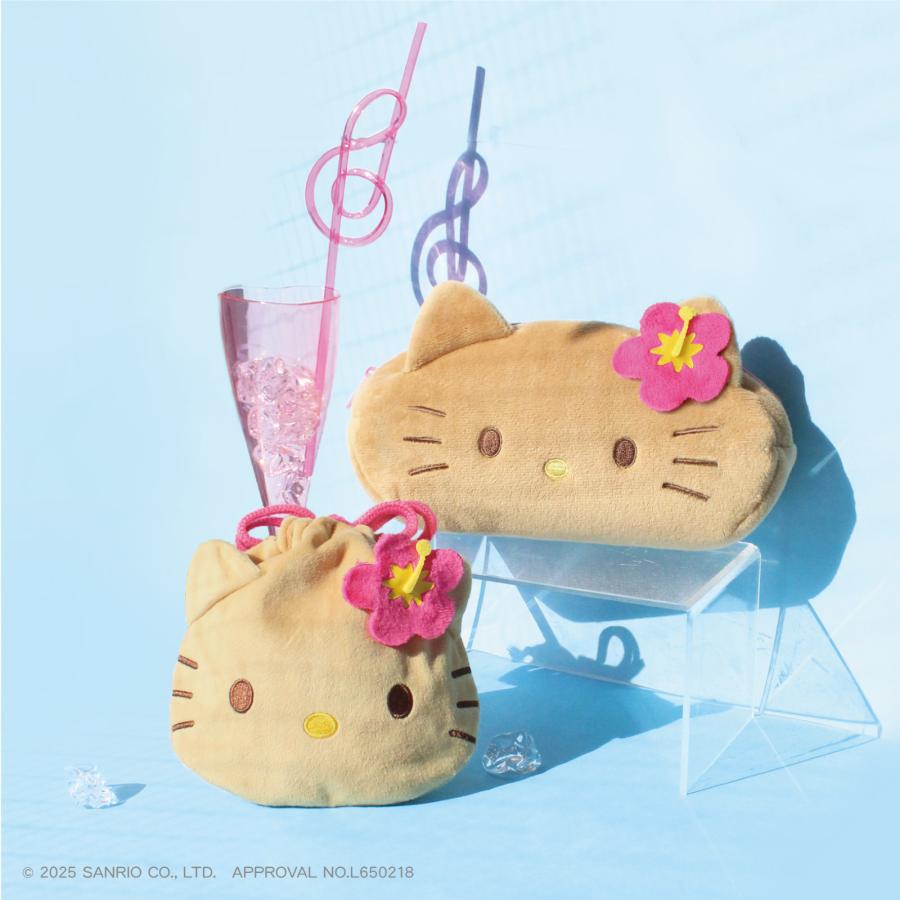 【ブラックフライデー開催中！エントリーでポイント5倍】ハローキティ ぬいぐるみフェイスペンポーチ | 日焼け ひやけ 日焼けキティ ひやけキティ ギャル ギャルキティ キティ キティちゃん 化粧ポーチ ポーチ 筆箱 ぬいぐるみ 可愛い イヤホン イヤホンポーチ ポーチ