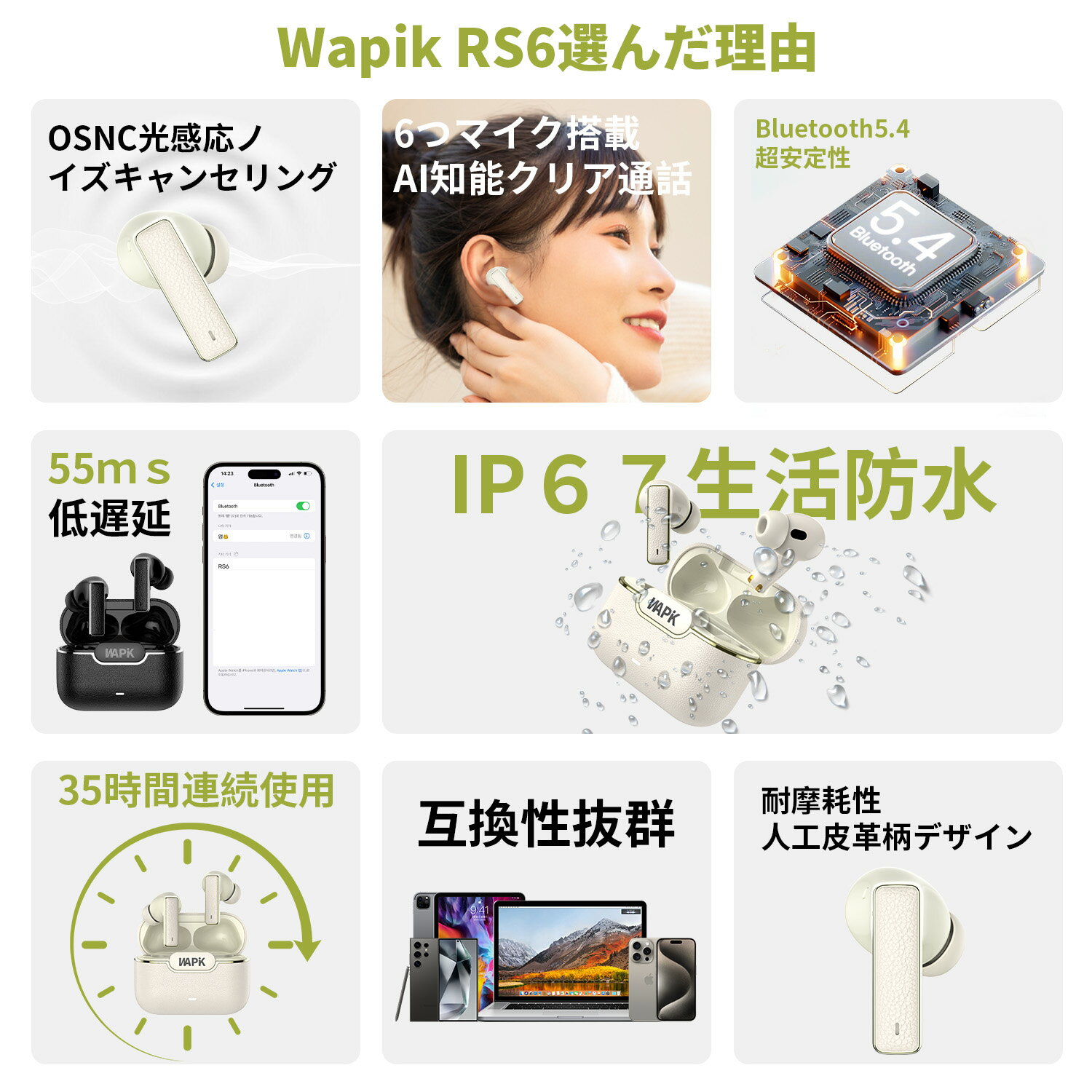 ��78%OFF�������ݥ��2,999�ߡץ磻��쥹����ۥ� bluetooth ����ۥ� bluetooth5.4 OSNC ENC �����ƥ��֥Υ�������� ���ꥢ���� �ޥ�����¢ ��ư�ڥ���� 35����Ϣ³���� type-c��®���� �ɿ� Hi-Fi���� iPhone/Android�б� �̶� ��ĥ ��ư ������