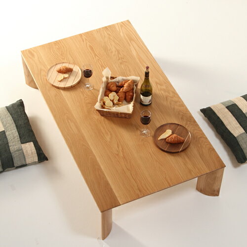 ローテーブル 幅85cm〜幅180cm ホワイトオーク材 無垢材 シャープ リビングテーブル センターテーブル ソファーテーブル 和モダン 和風モダン 北欧 お...