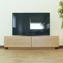 TVボード 幅150cm ホワイトオーク材 格子 テレビ台 TV台 テレビボード AVボード AVラック TVラック AVラック 無垢材 デザイン デザイナー ...