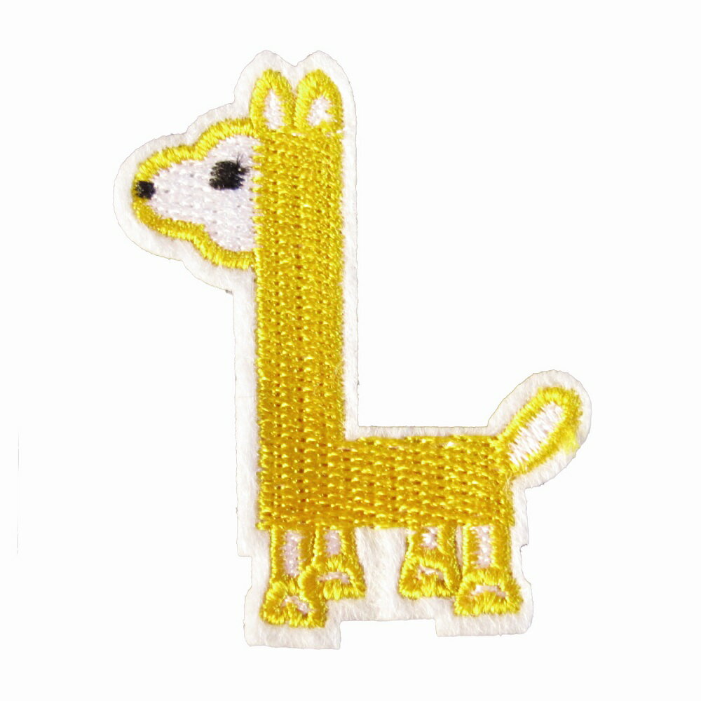 Rakuten - アイロンワッペン アルファベット L 動物 縦5cm 横4cm