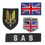 ベルクロワッペン イギリス陸軍 SAS 4点セット 青